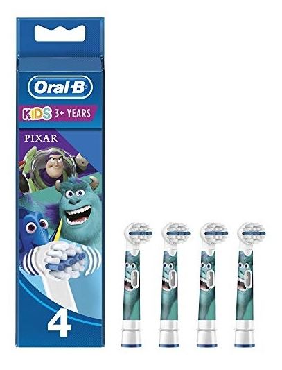 Recambio para Cepillo de Dientes Eléctrico Pixar 4 uds