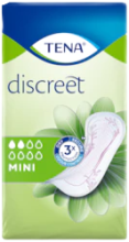 Almohadilla de incontinencia Discreet Mini 3 20 uds