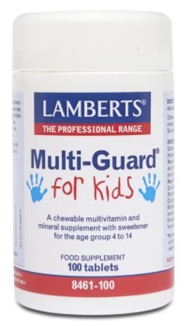 MultiGuard para Niños Vitaminas y Minerales masticable 100 comp