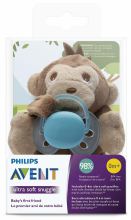 Chupete Ultra Soft 0-6M + Mono de peluche