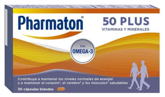 Vitaminas y Minerales 50 Plus 30 Cápsulas