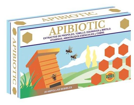 Apibiotic 20 Ampollas