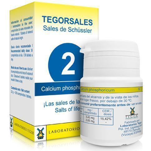 Calcium Fosfato cálcico vitamina d6 tegorsalesl Nº2 350 comprimidos