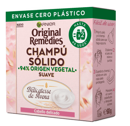 Champú Sólido de Avena 60 gr